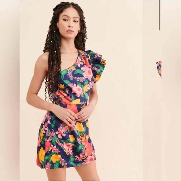 Large floral anthropology dress - Picture 2 of 8